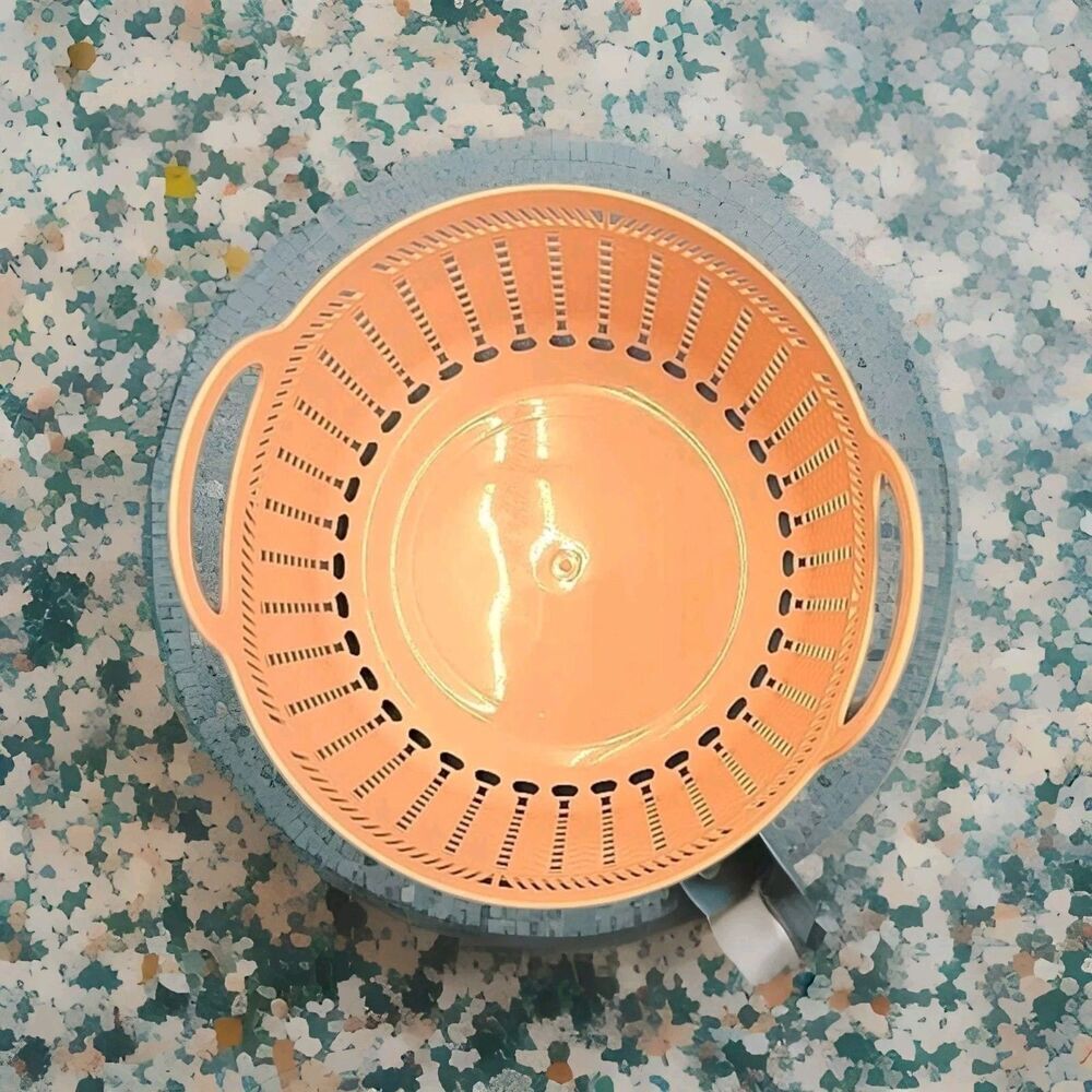 new  Essential Round Baskets panier  with Handles plastic Light pink